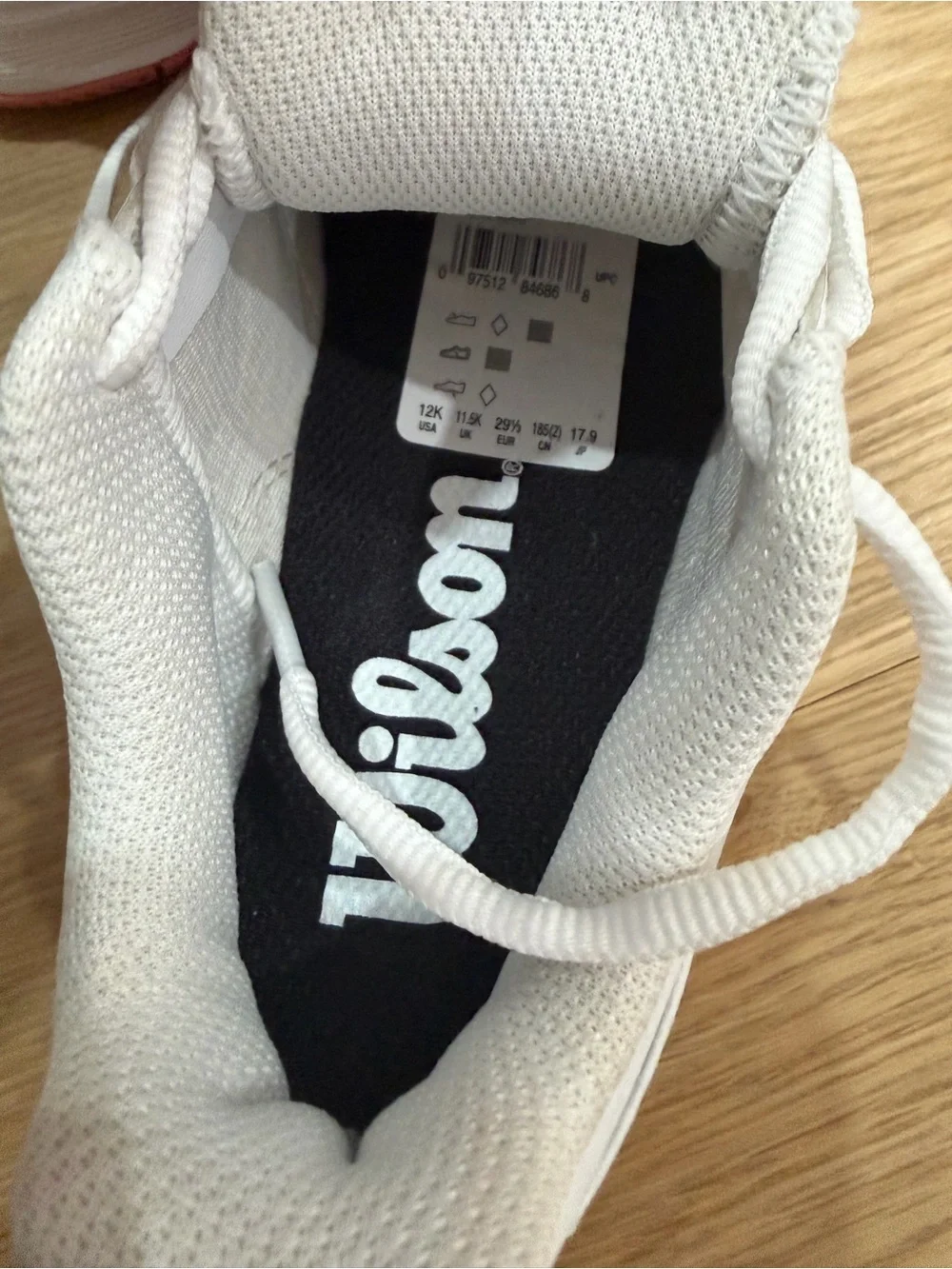 NWT Wilson Kids Tennis Shoes White Pink   NEW